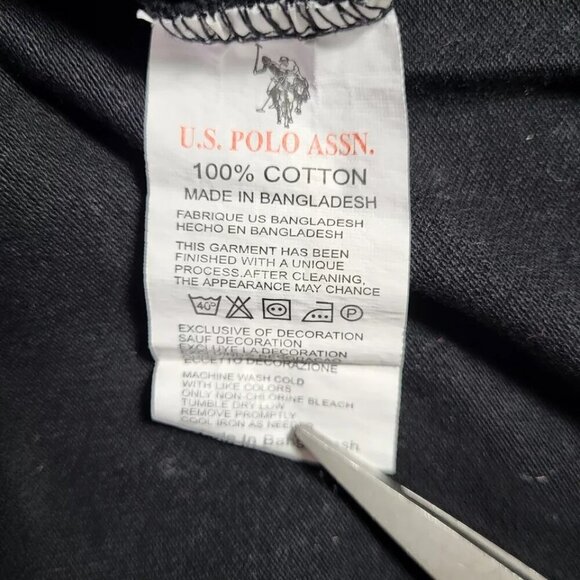 U.S. POLO ASSOCIATION Ladies Polo Shirt Size XL Black - Picture 9 of 9